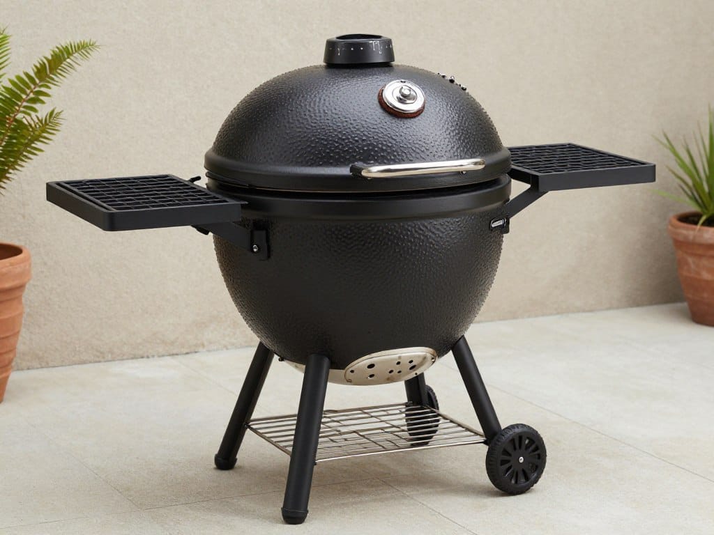 Char-Griller Akorn kamado style steel grill with insulation Char-Griller Akorn kamado style steel grill with insulation