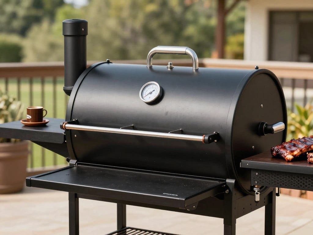 Dyna-Glo vertical offset charcoal smoker with multiple cooking racks Dyna-Glo vertical offset charcoal smoker with multiple cooking racks