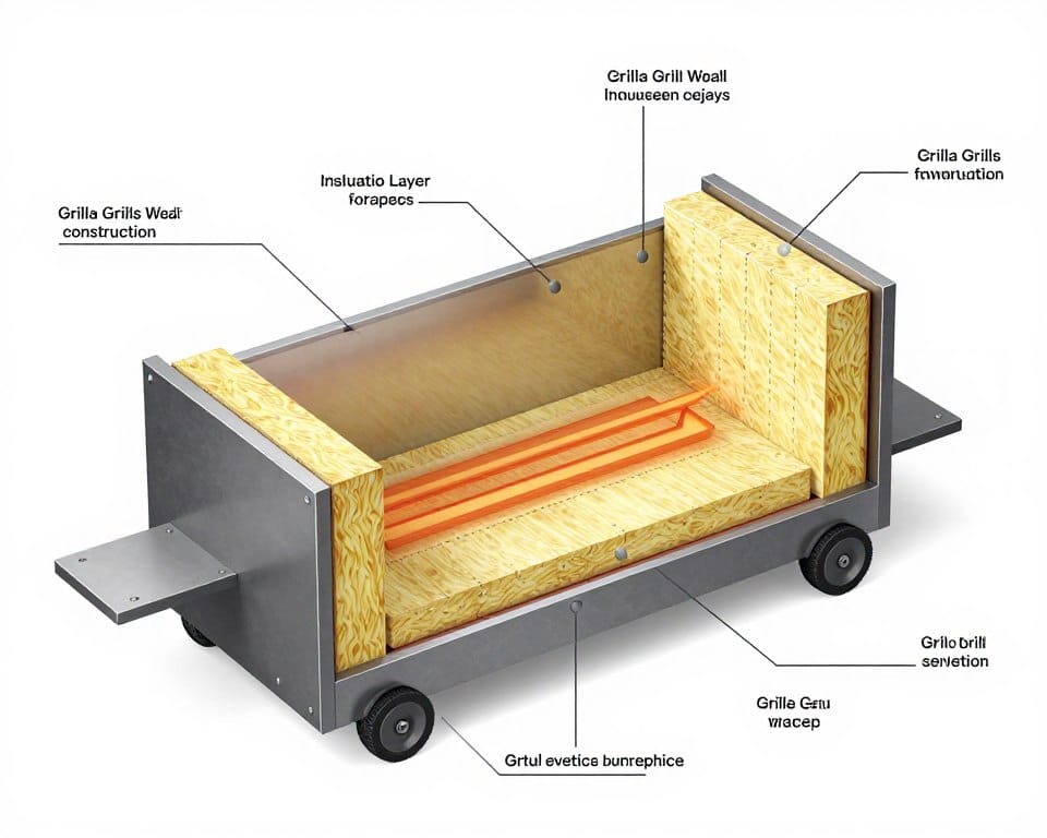 Grilla Grills Silverbac double-wall construction and insulation system Grilla Grills Silverbac double-wall construction and insulation system