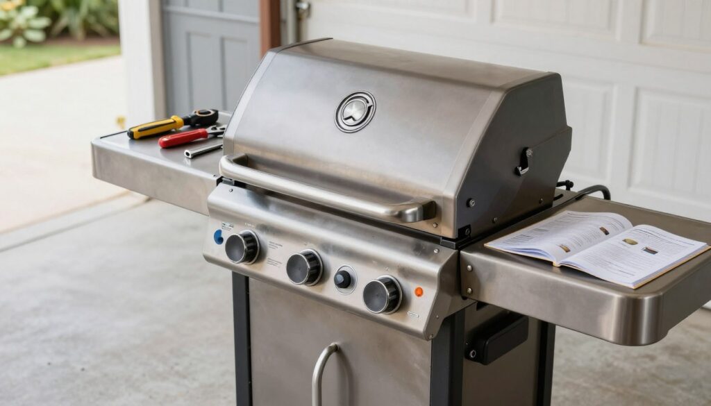 gas grill assembly process