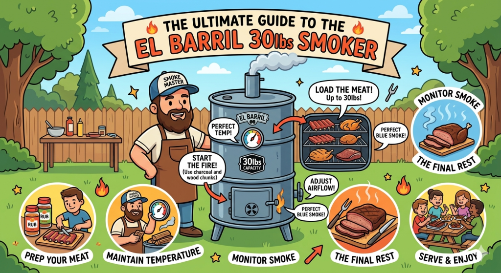 The Ultimate Guide to the EL BARRIL 30lbs Smoker Grill in 2026