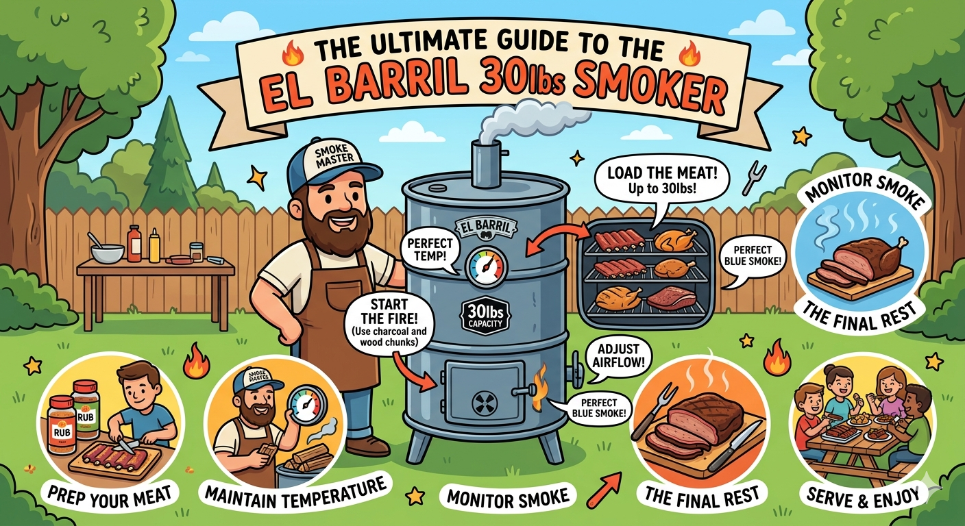 The Ultimate Guide to the EL BARRIL 30lbs Smoker Grill in 2026
