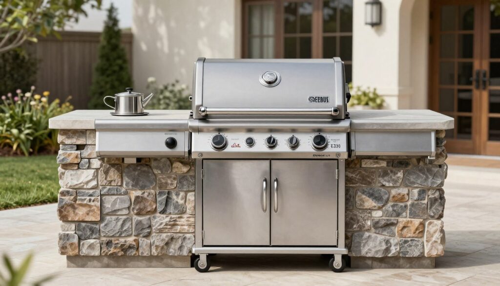 weber genesis e-335 premium gas grill with side burner