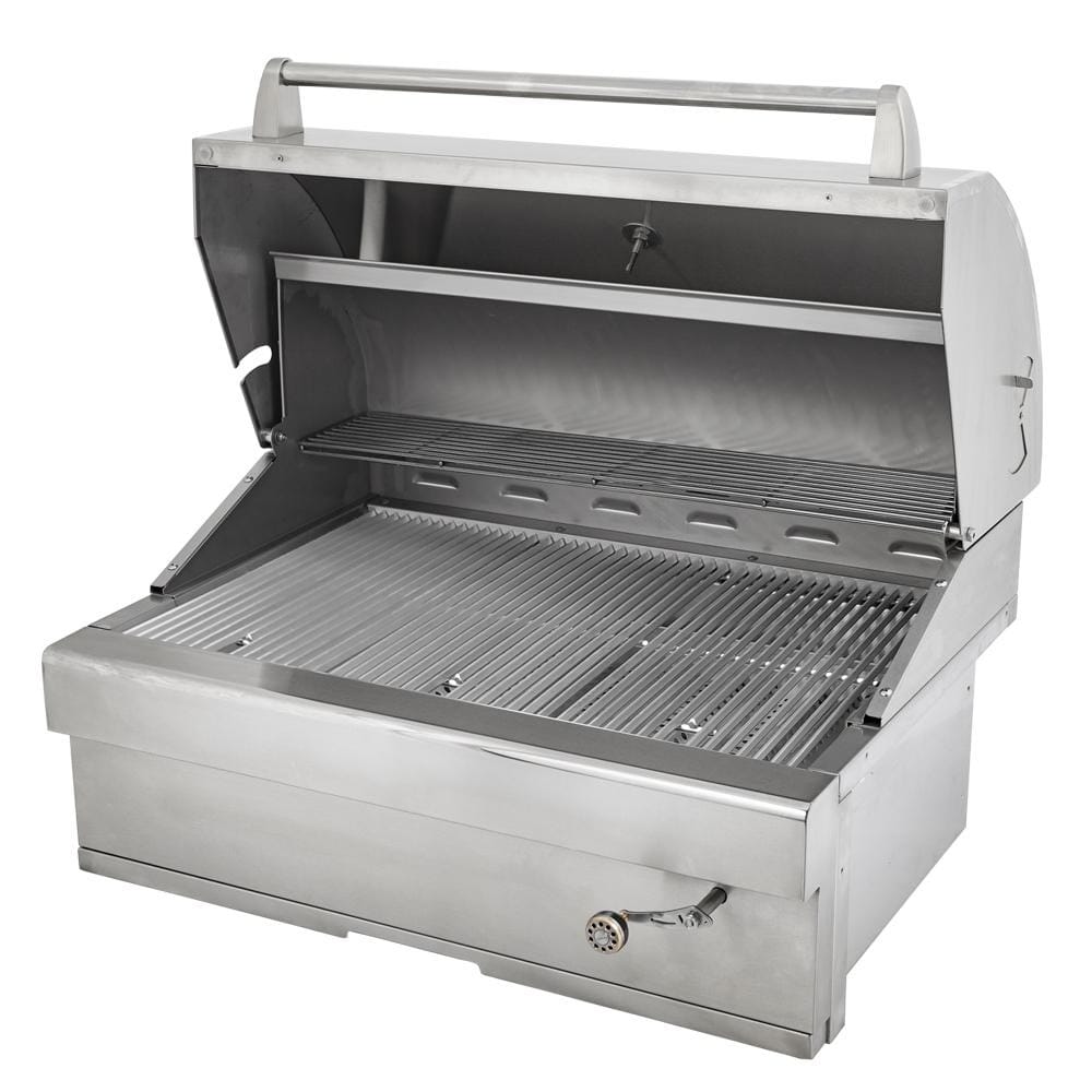 Turbo Charcoal 32 Inch Built-In Stainless Steel BBQ Grill with Charcoal Tray Review