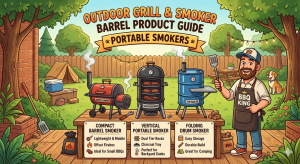 Outdoor Grill & Smoker Barrel Product Guide: Portable Smokers