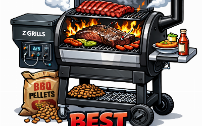 Z GRILLS 2026 Upgrade 8-in-1 Electric Wood Pellet Grill & Smoker