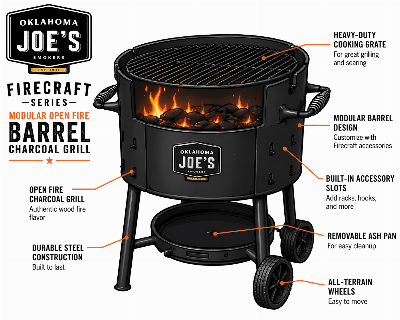 Oklahoma Joe’s Firecraft Modular Barrel Grill: Pros and Cons