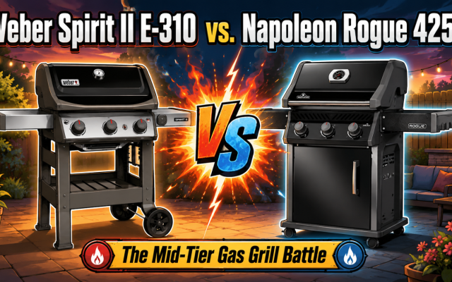 Weber Spirit II E-310 vs. Napoleon Rogue 425