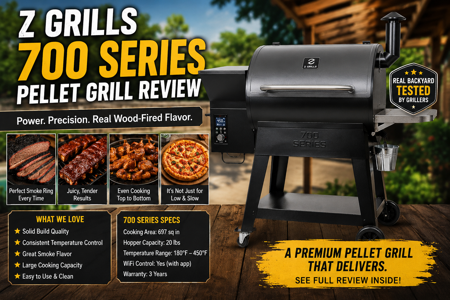 Z Grills 700 Series Pellet Grill Review