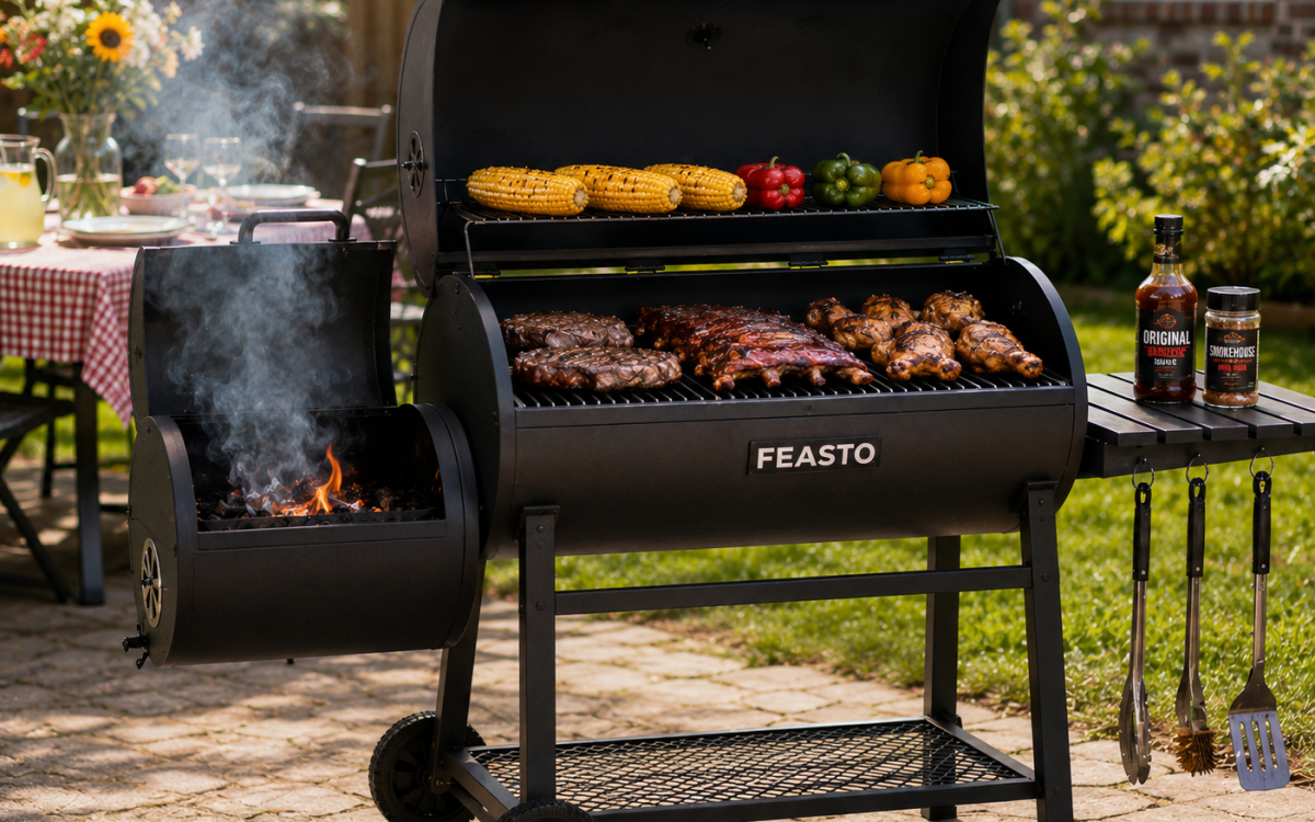 Feasto 30-Inch Heavy-Duty Charcoal Grill Review