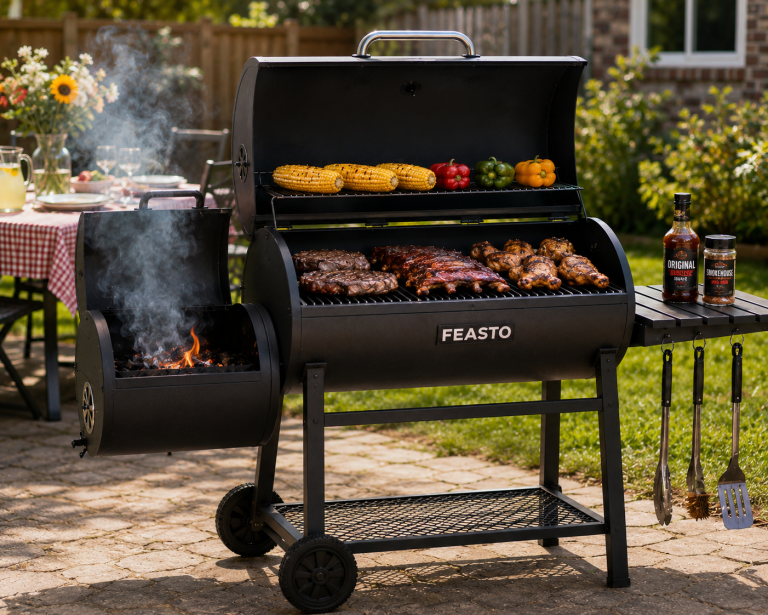 Feasto 30-Inch Heavy-Duty Charcoal Grill Review