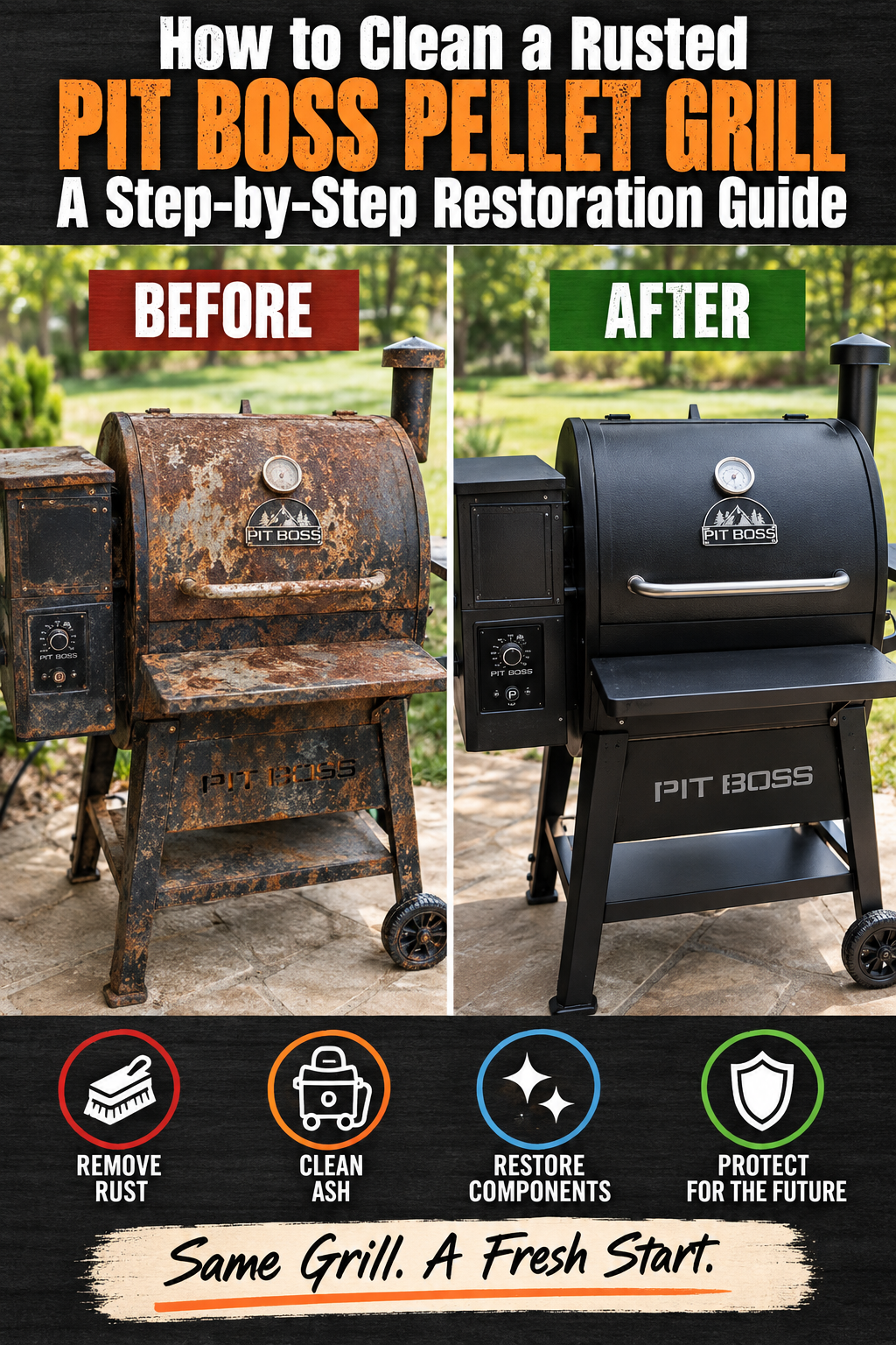 How to Clean a Rusted Pit Boss Pellet Grill: A Step-by-Step Restoration Guide