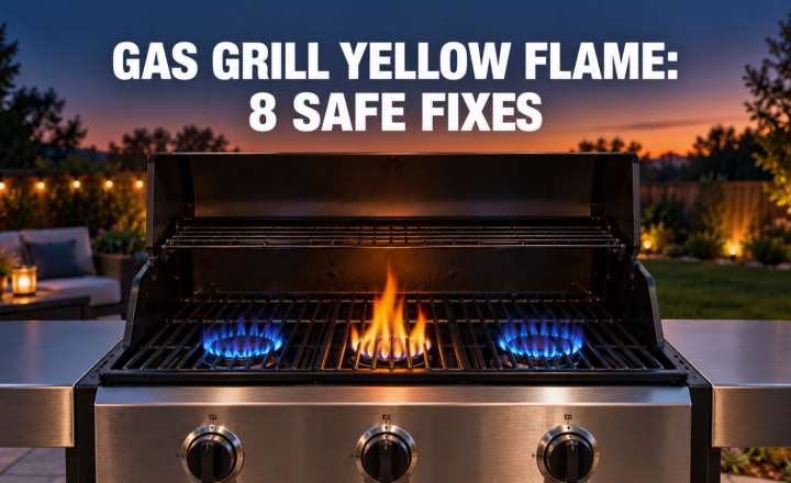 Gas Grill Flame Is Yellow or Orange: 8 Safe Fixes