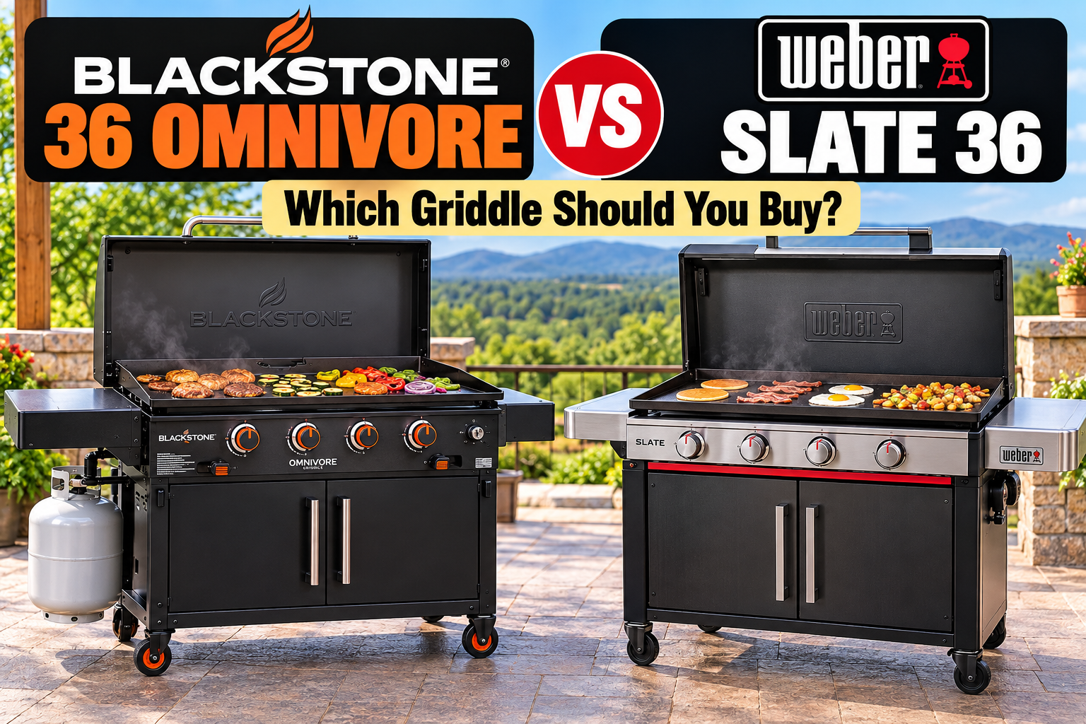 Blackstone 36 Omnivore vs Weber Slate 36: Which Griddle Should You Buy?