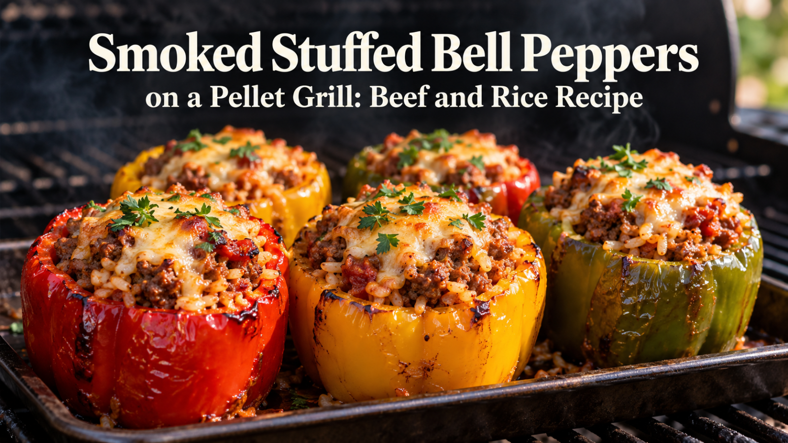 smoked-stuffed-bell-peppers-pellet-grill